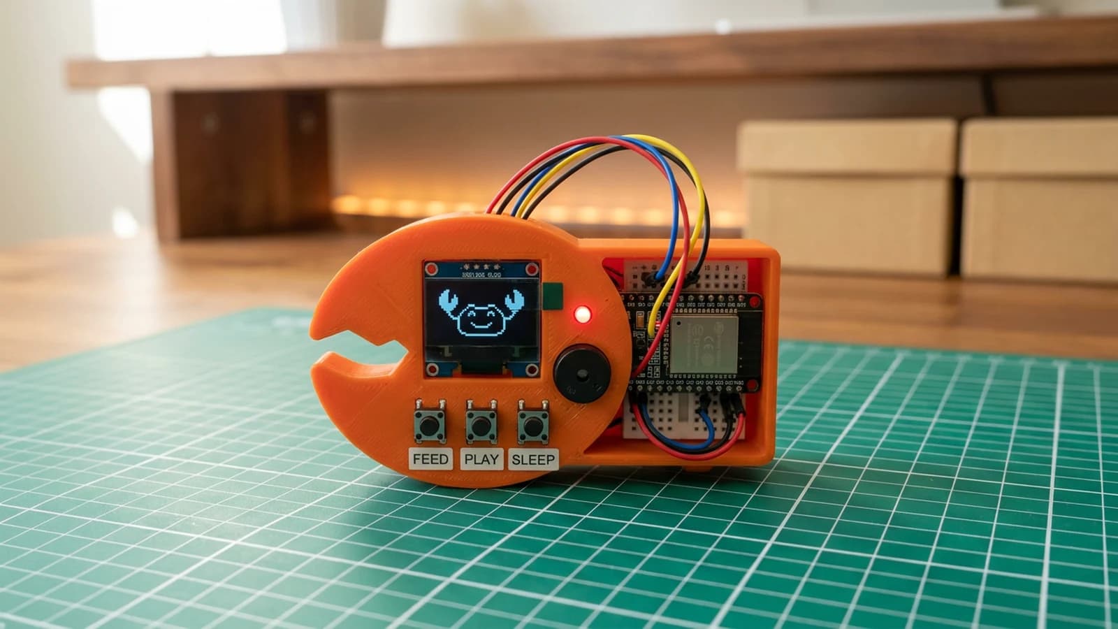 How to Build a ClawdBot Tamagotchi with ESP32