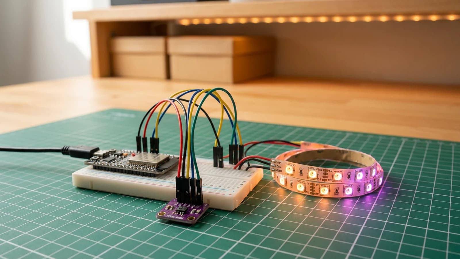 How to Build a Gesture-Controlled Mood Lamp with ESP32