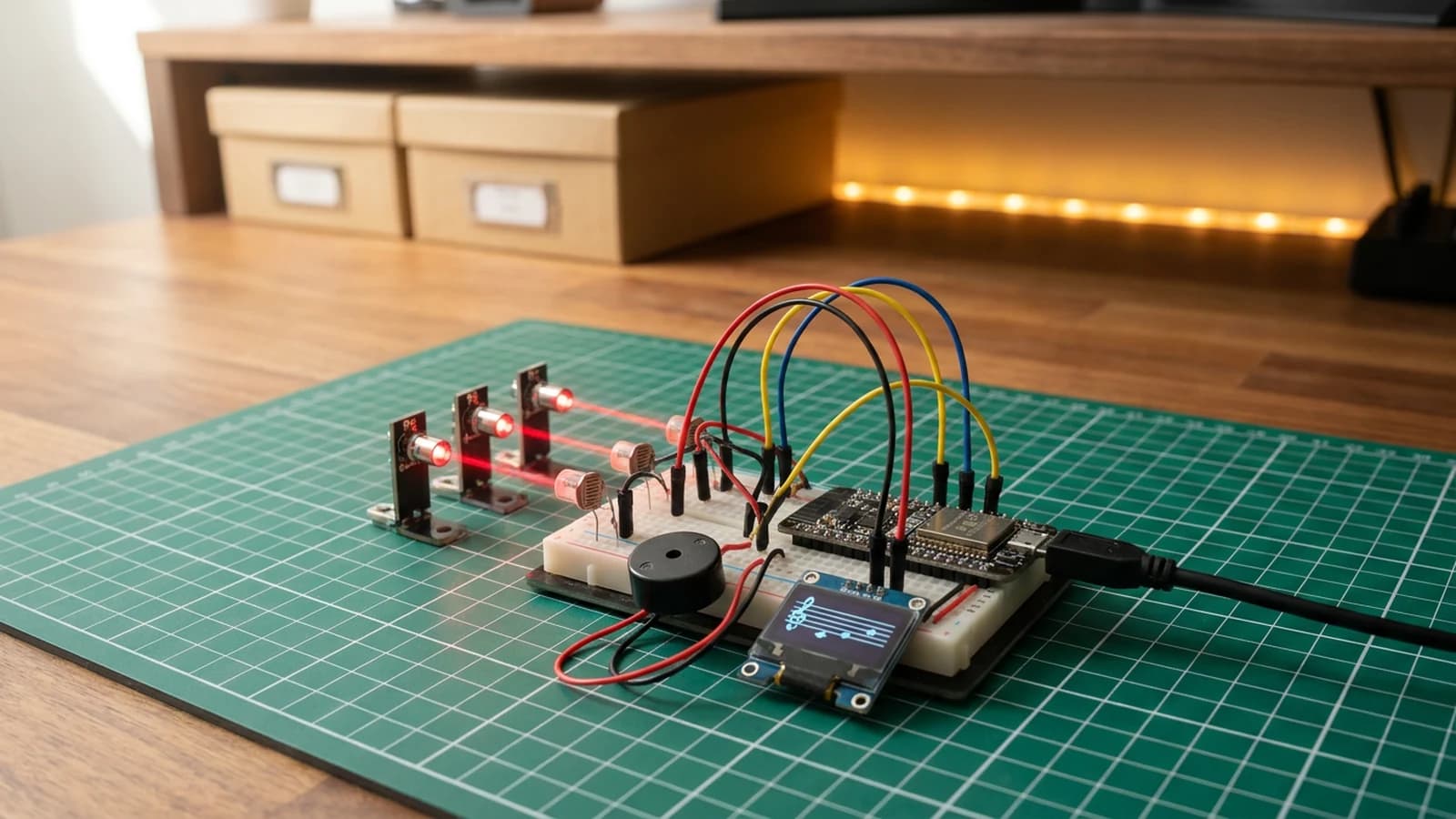 How to Build a Laser Harp Synth with ESP32