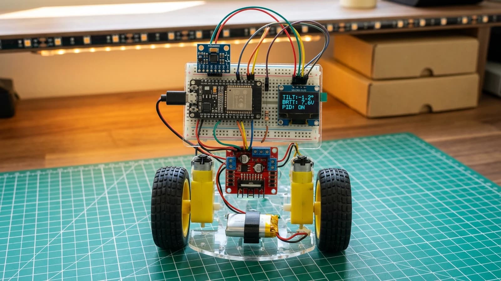 How to Build a Self-Balancing Rover with ESP32